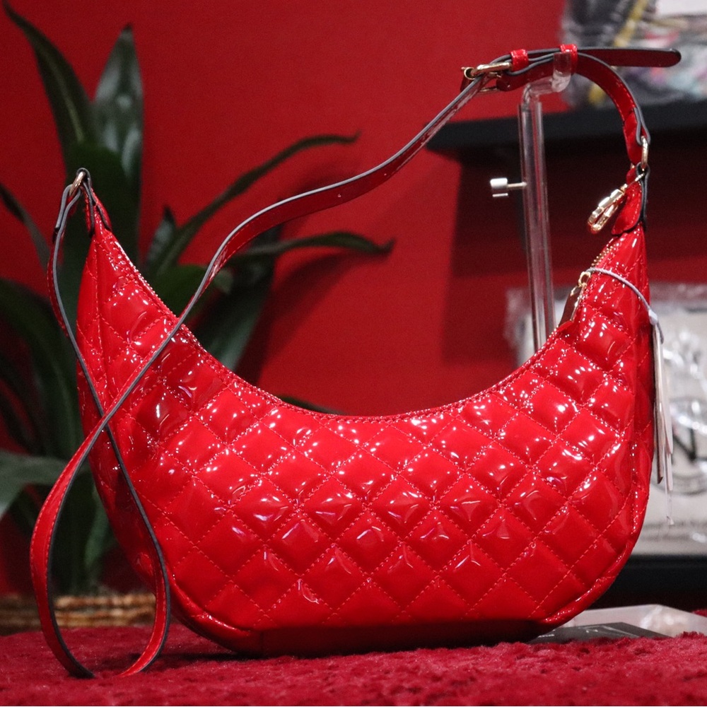 Red Quilted Women's Bag